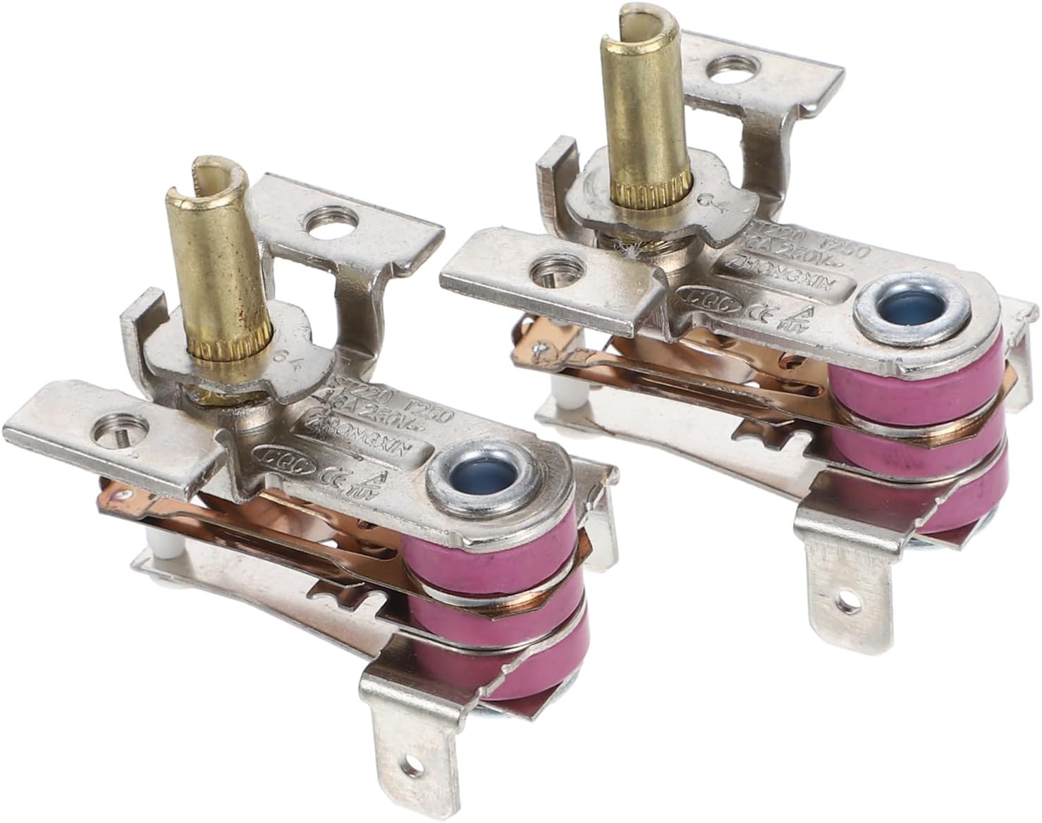 2pcs Electric Heater Temperature Control Regulator Adjustable Thermostat Suitable for Oil-filled Radiators and Electric Heating Equipment Safety Features and Quick Heating